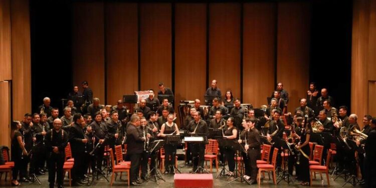 Con gran concierto celebra Banda de Música del Estado su 155 aniversario