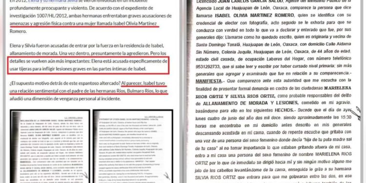 HISTORIAL DELICTIVO DE LA FAMILIA RÍOS ORTIZ, DETRÁS DE LA AGRESIÓN A LA SAXOFONISTA MARÍA ELENA; HAY MÁS LÍNEAS DE INVESTIGACIÓN
