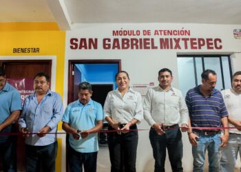 Inaugura Semovi módulo de atención en San Gabriel Mixtepec