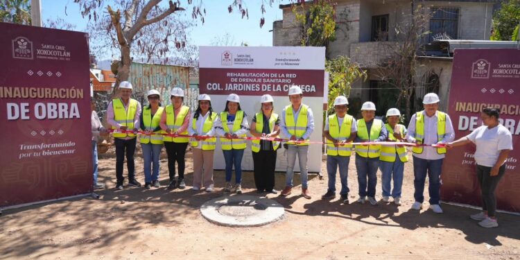 Inauguramos rehabilitación de drenaje sanitario en Jardines de la Ciénega; beneficiará a cientos de familias