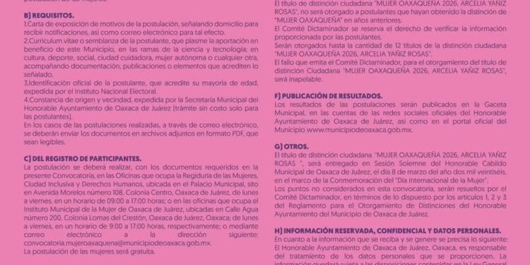 ¡Es momento de reconocer a quienes transforman nuestra capital!