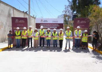 Cumplimos con hechos: entregamos primera etapa de pavimentación en la colonia Oriental