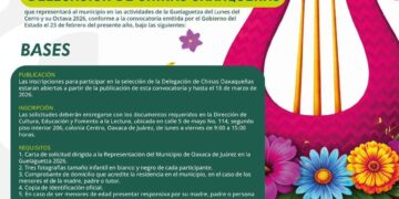 Oaxaca de Juárez convoca a integrar la Delegación de Chinas Oaxaqueñas 2026